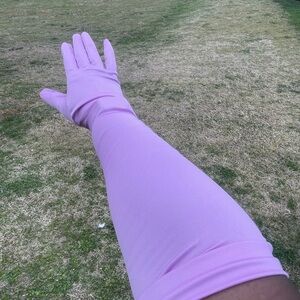 Anthropologie Pastel Lilac Opera Gloves